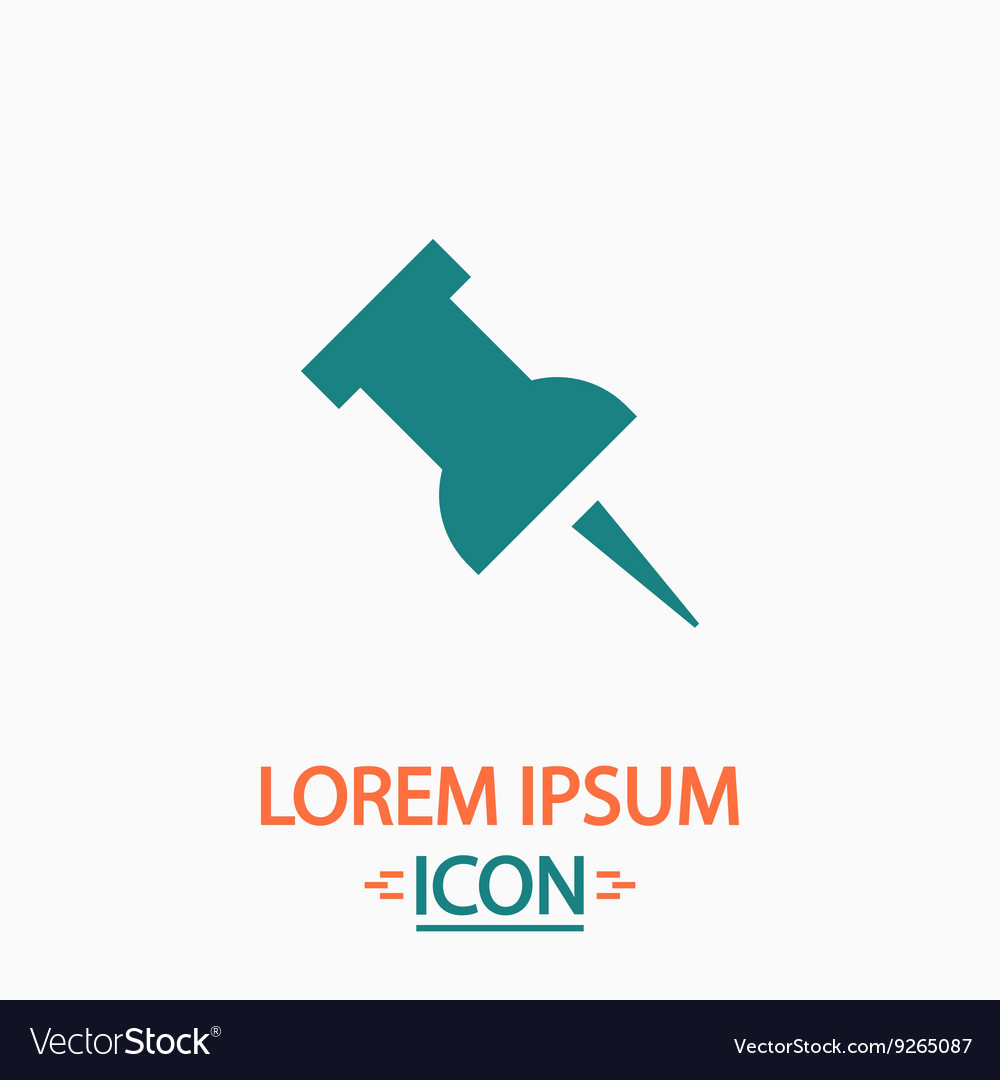 Pushpin computer symbol