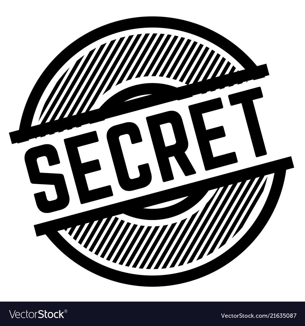 Secret black stamp Royalty Free Vector Image - VectorStock