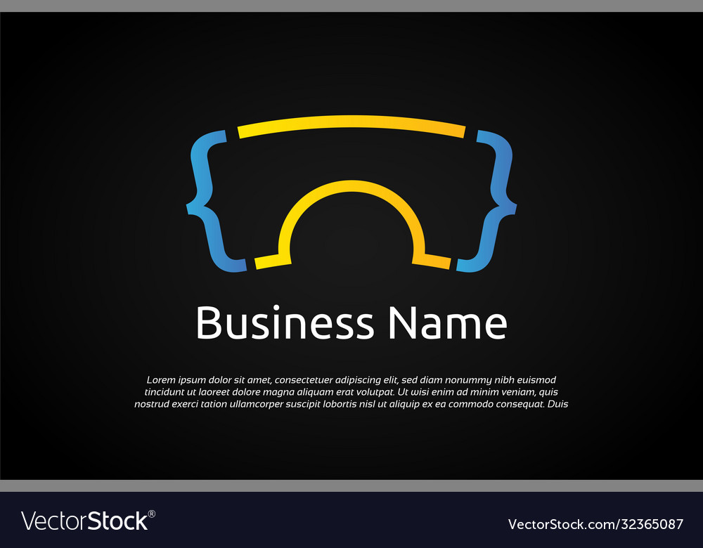 Unique colorful google coding logo template vector image Unique colorful google coding logo template