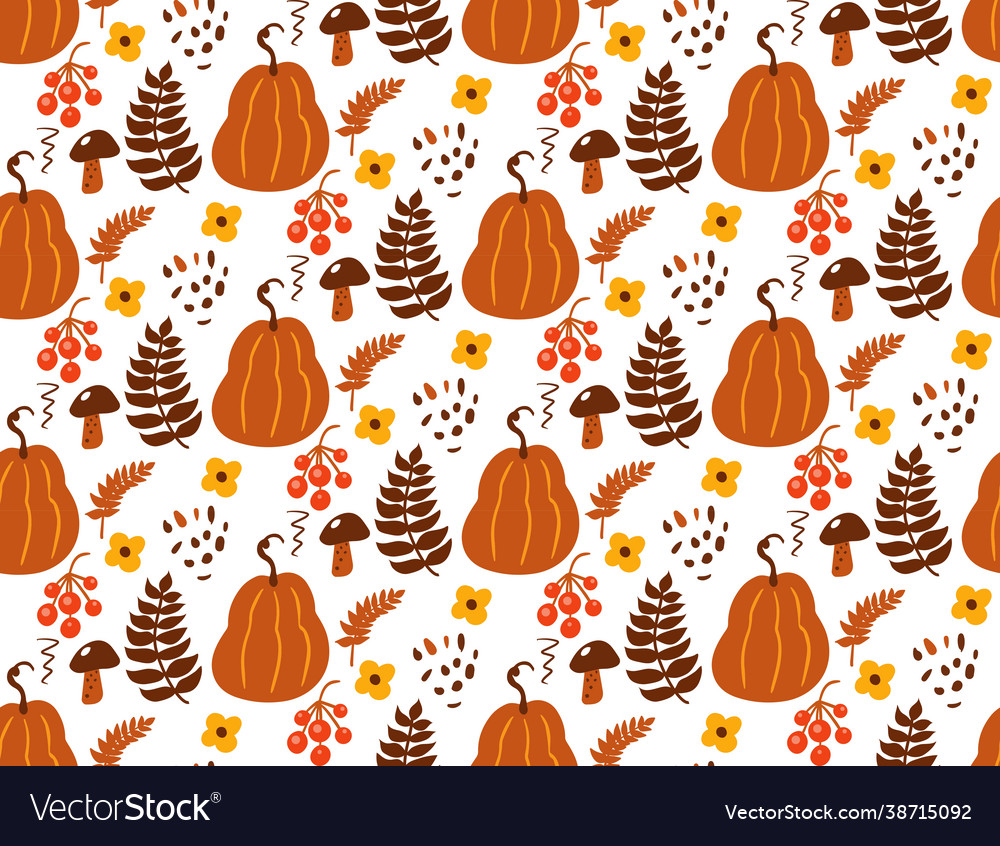 Boho abstract autumn seamless pattern bohemian vector image Boho abstract autumn seamless pattern bohemian