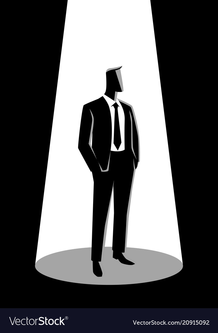 Businessman in formal suit standing