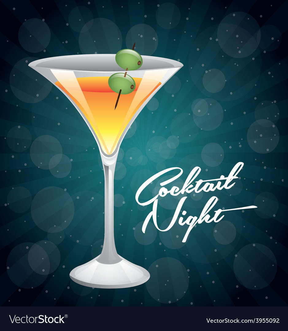 Classic Cocktail Royalty Free Vector Image Vectorstock 2132