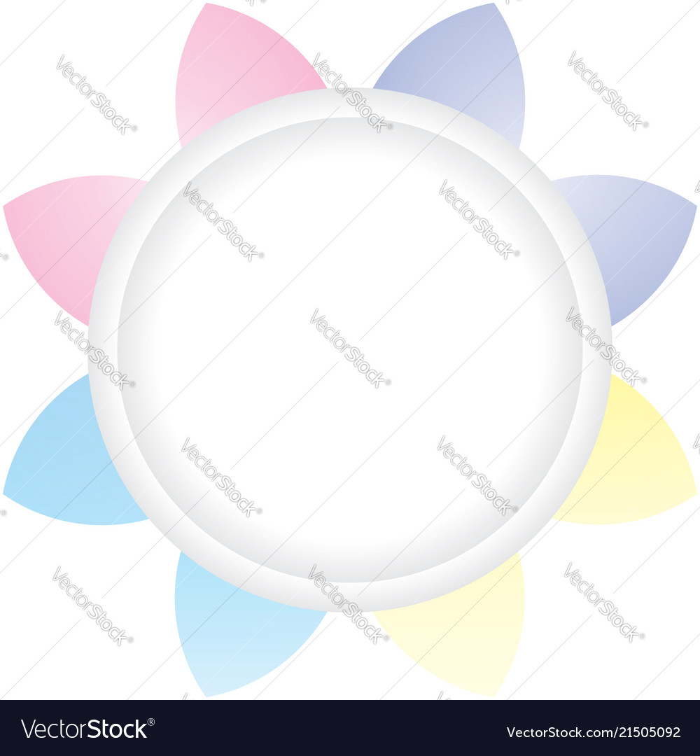 Design colorful circles with line elements vector image Design colorful circles with line elements