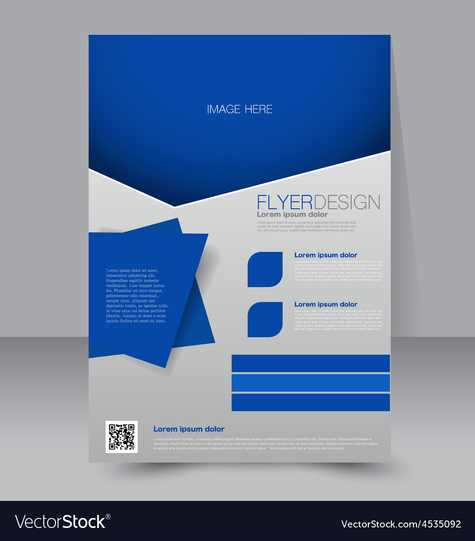 Flyer Template Business Brochure Editable A4 Vector Image 6672