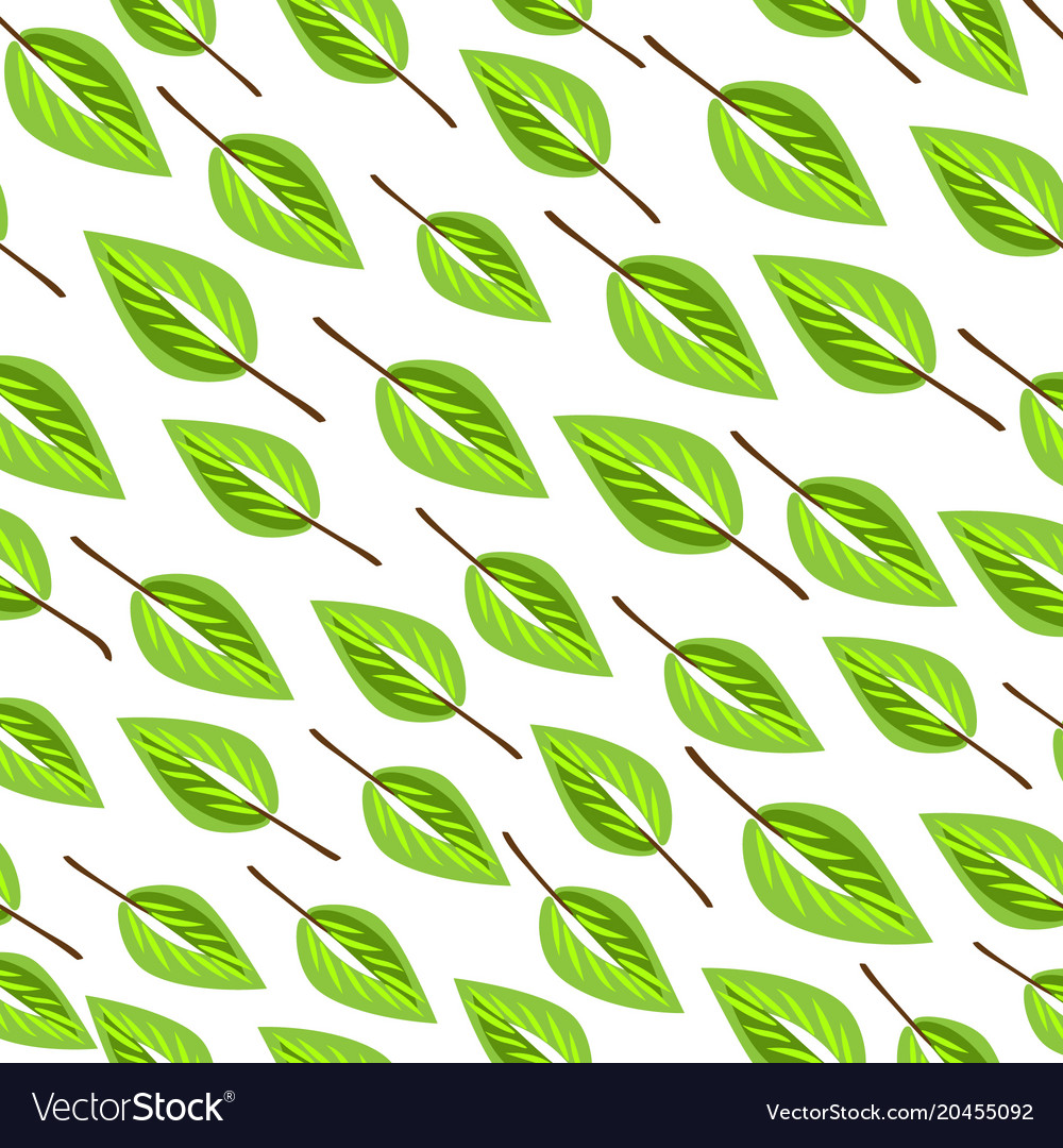 Infinite pattern with leaves