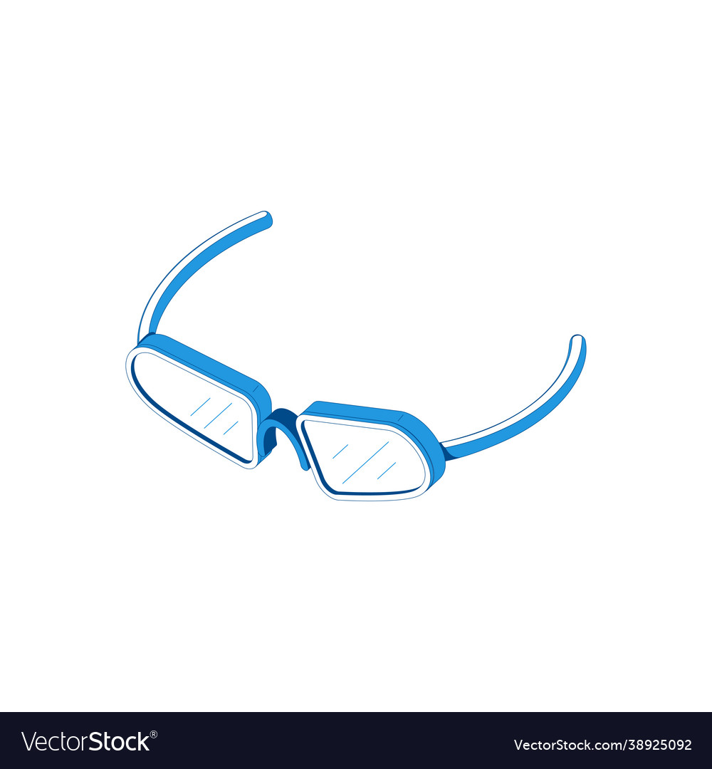 Isometric Glasses Royalty Free Vector Image Vectorstock 2005