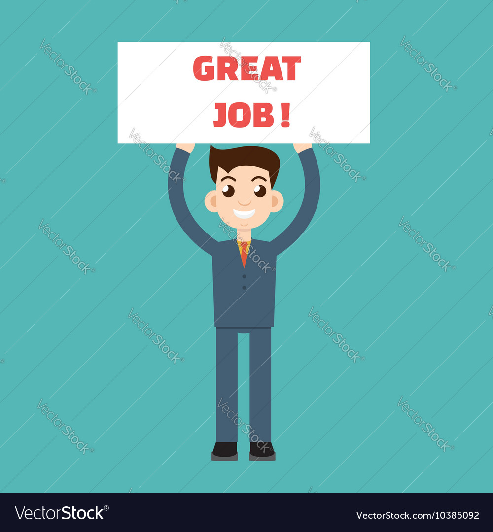 Job placard Royalty Free Vector Image - VectorStock