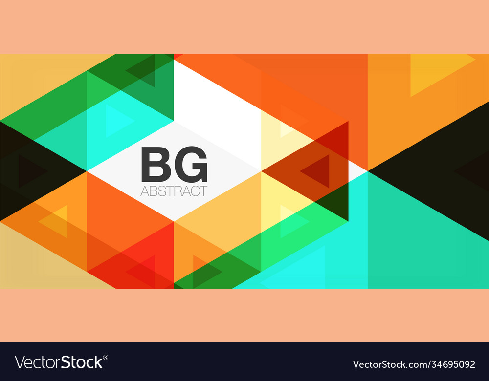 Mosaic triangle pattern abstract background vector image Mosaic triangle pattern abstract background