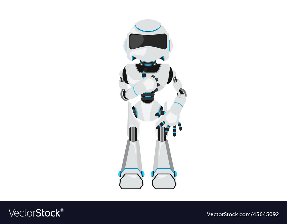 Robot with Thumb Up Gesture