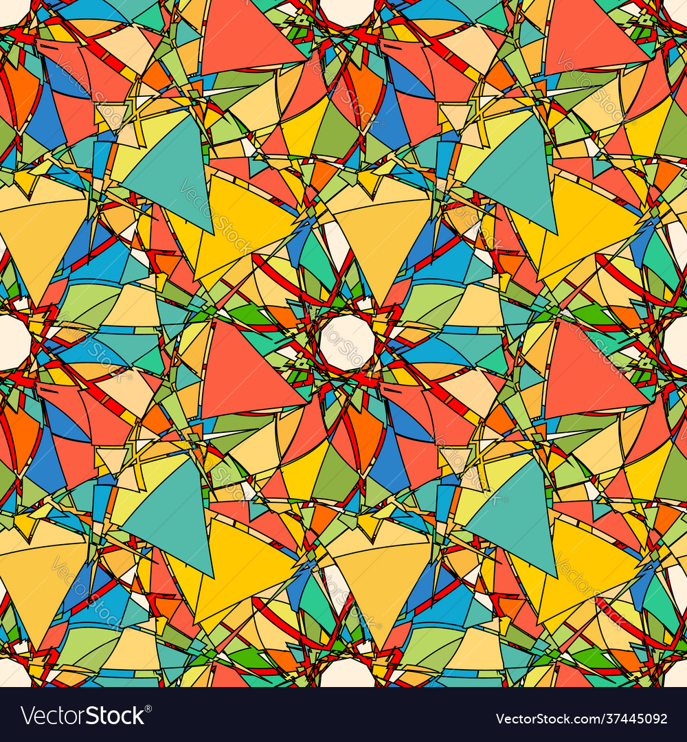 Seamless pattern with abstract broken colorful vector image Seamless pattern with abstract broken colorful