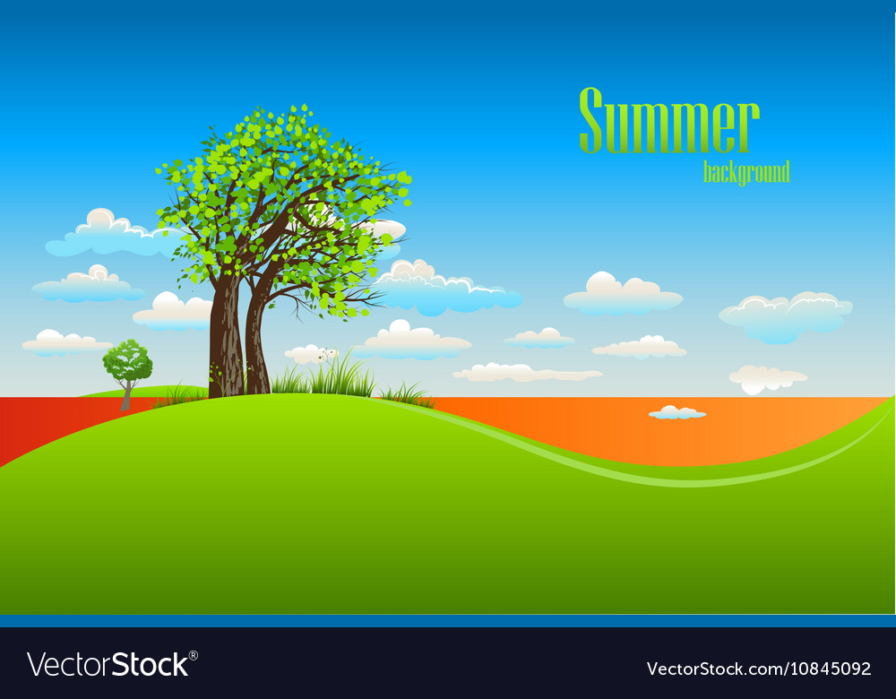 Sommer Hintergrund mit Baum