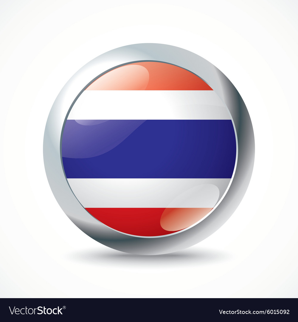 Thailand Flagge Knopf