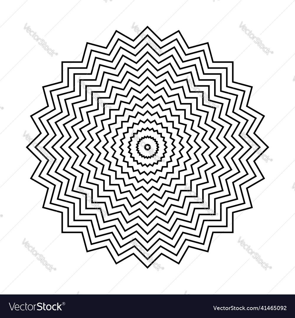 Zig Zag Circle Pattern