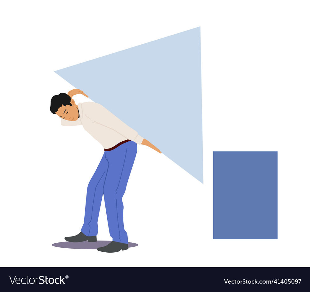 Business solution compromise problem solving vector image Business solution compromise problem solving