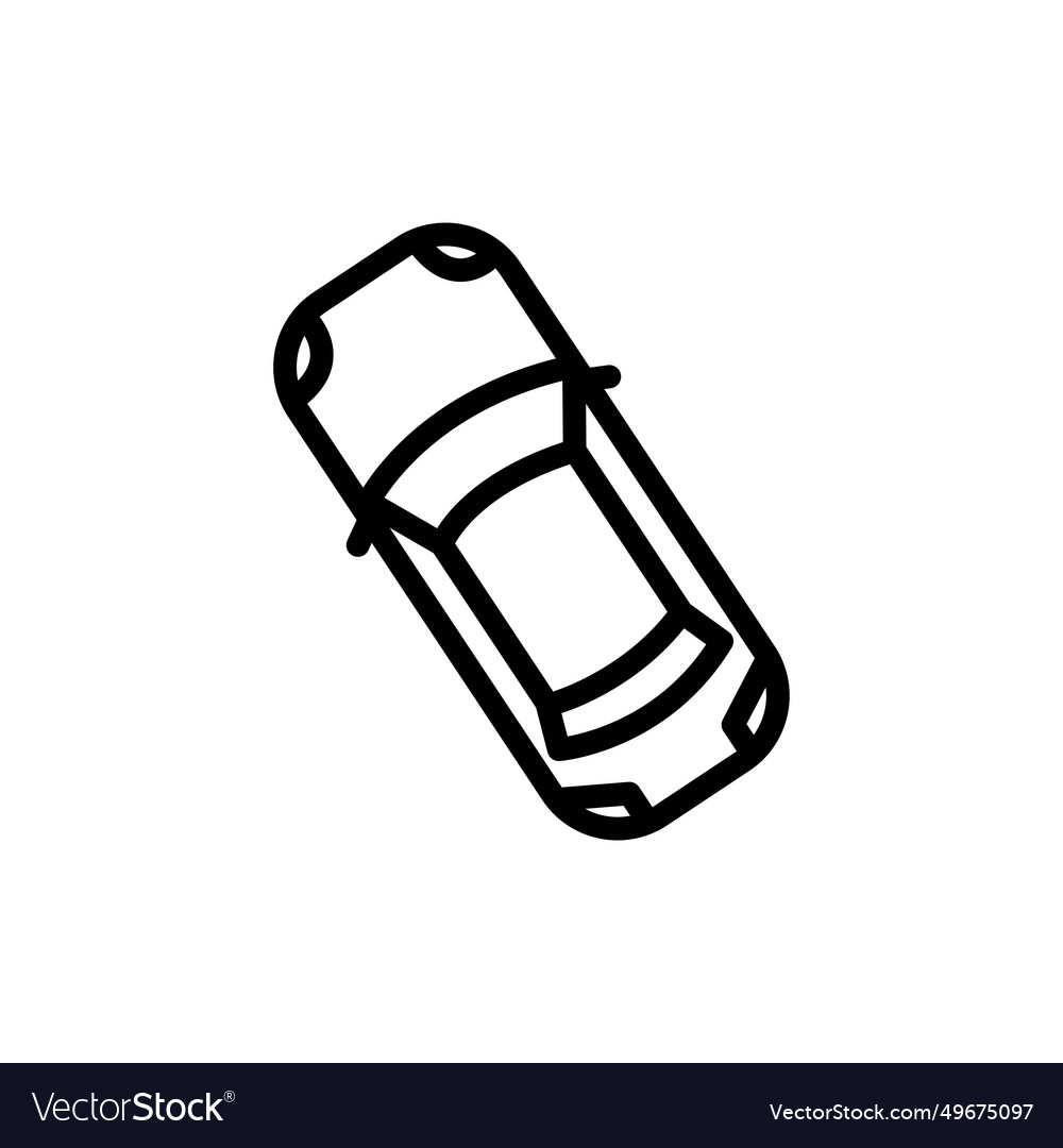 Car icon element of transport view from above Vector Image