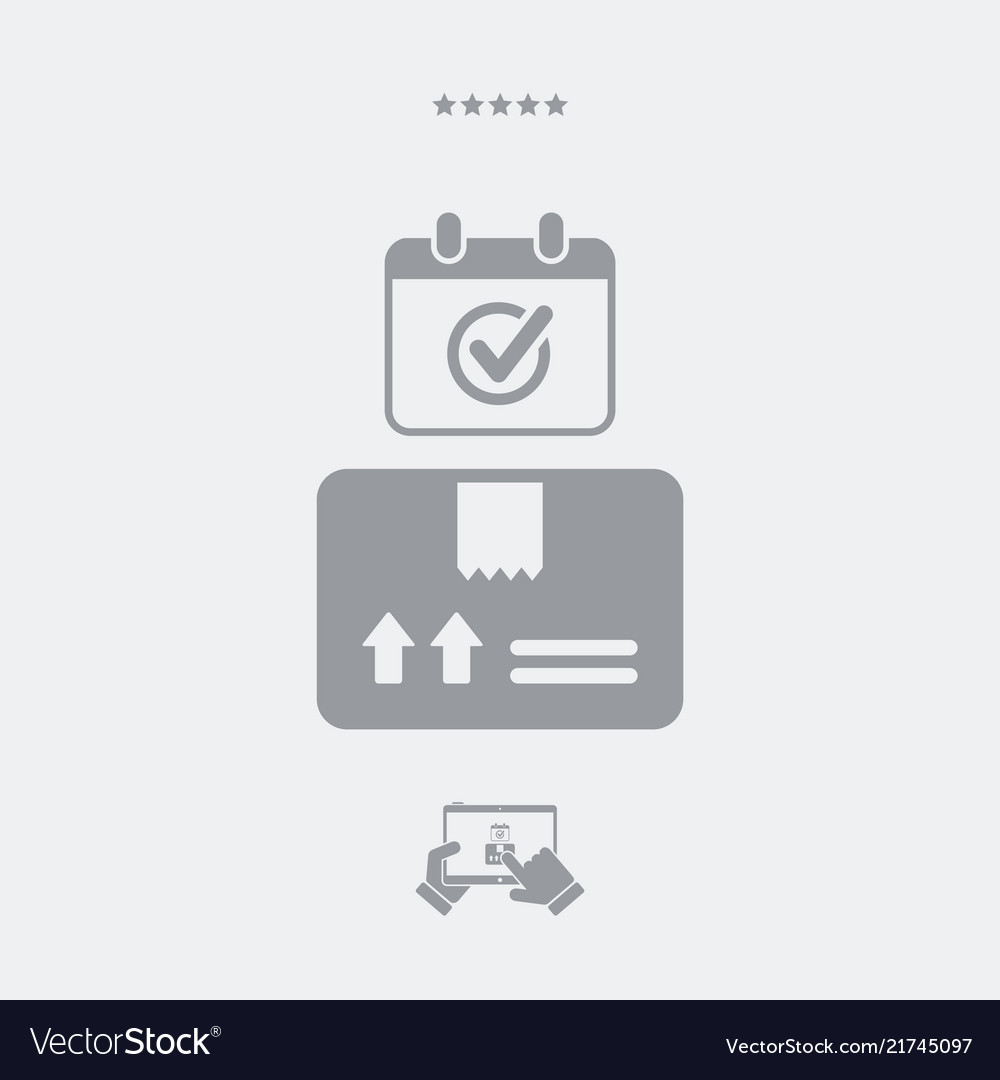 Check date for delivery - web icon