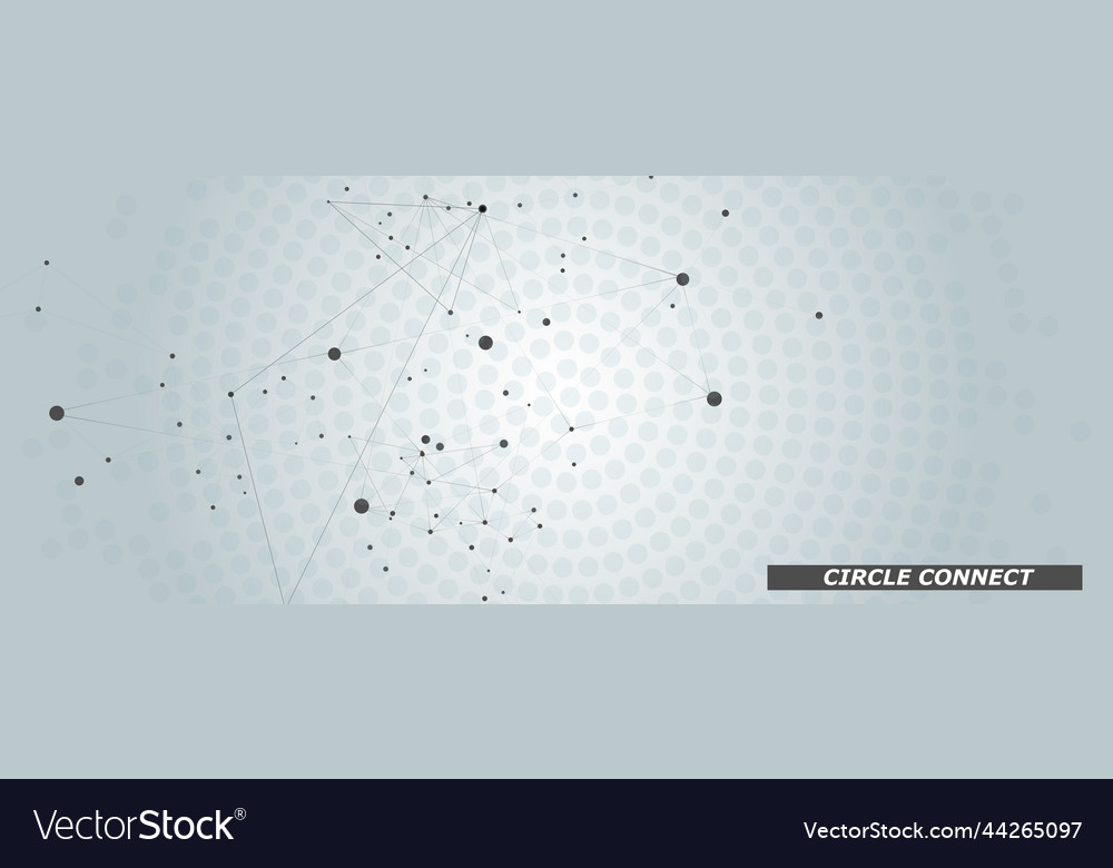 Connected Network Abstract Molecule