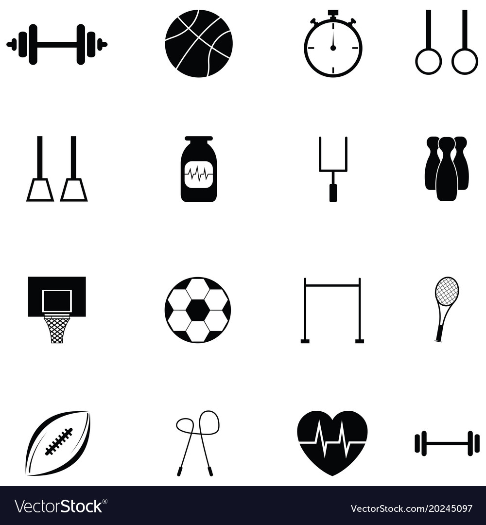 Exercise icon set