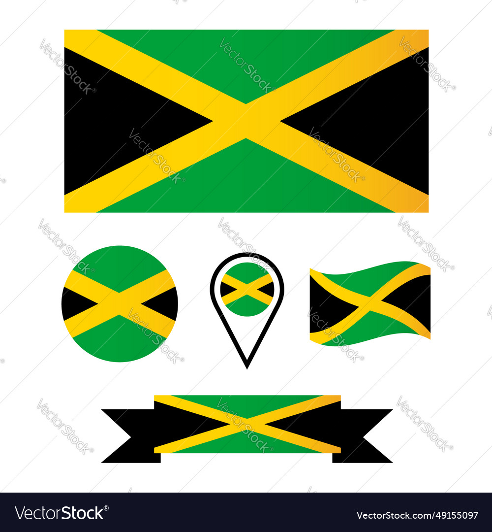 Flag of jamaica collection flags