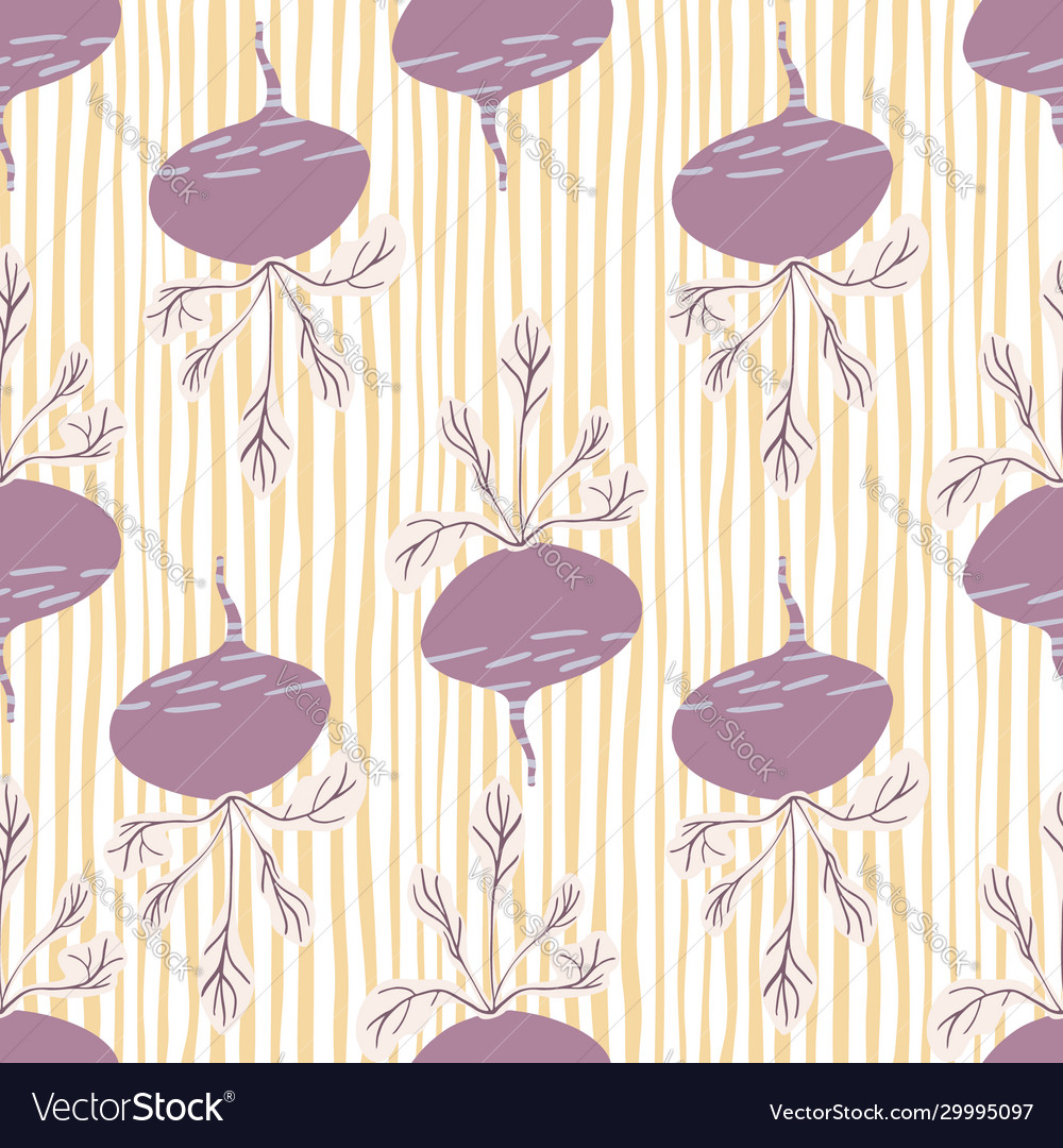 Hand drawn beet seamless pattern funny beetroot