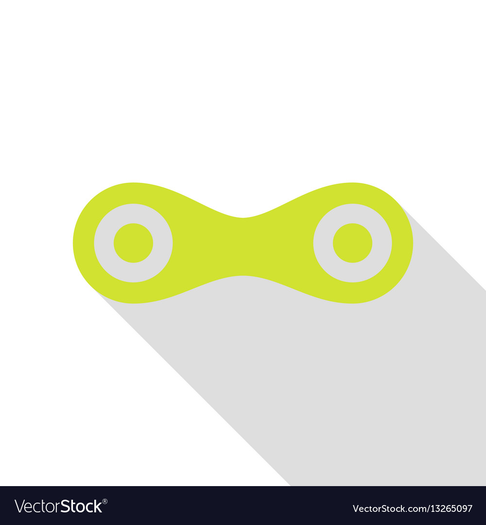 Link sign pear icon with flat style