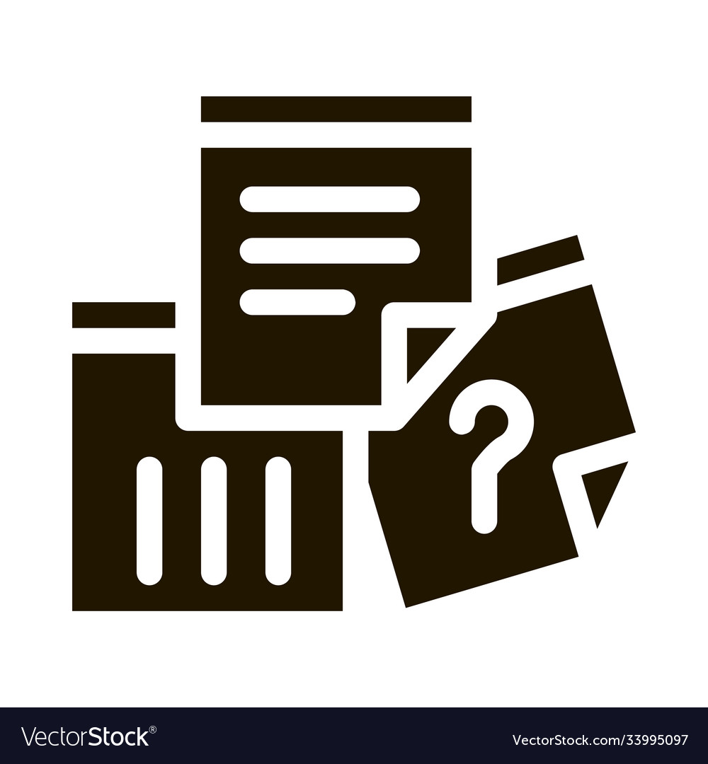 Paper question and exclamatory sign agile vector image Paper question and exclamatory sign agile
