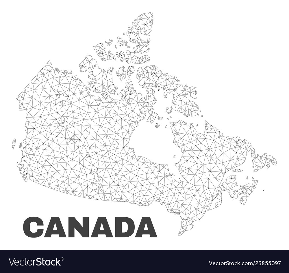 Polygonal mesh canada map