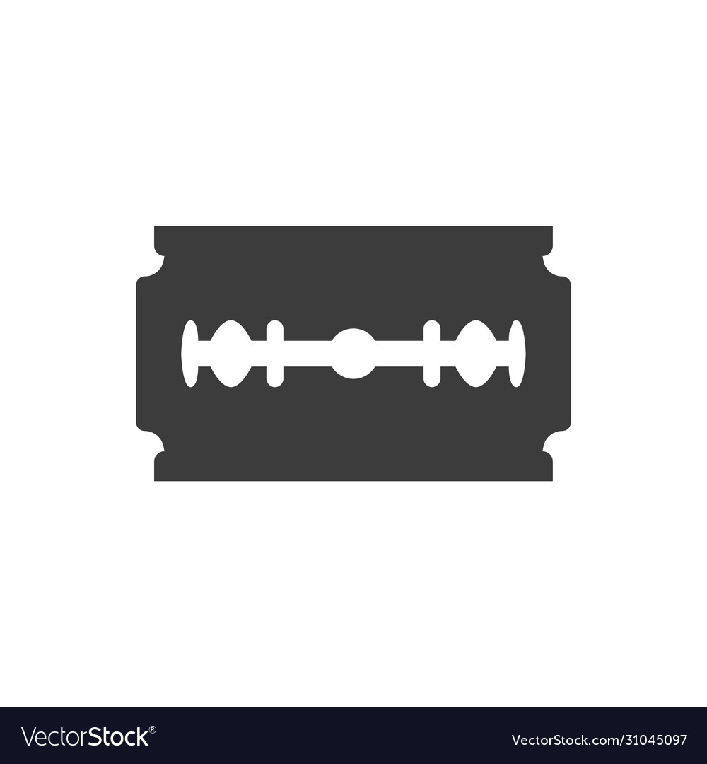 Razor blade icon isolate on white background Vector Image