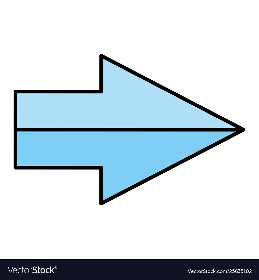 Arrow index direction isolated icon