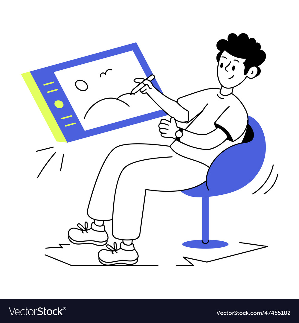 Graphic designer Royalty Free Vector Image - VectorStock