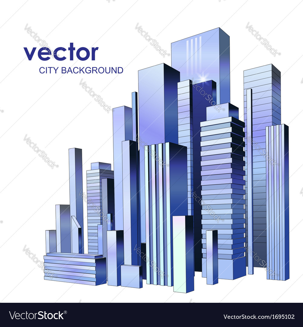 Modern cityscape concept background Royalty Free Vector