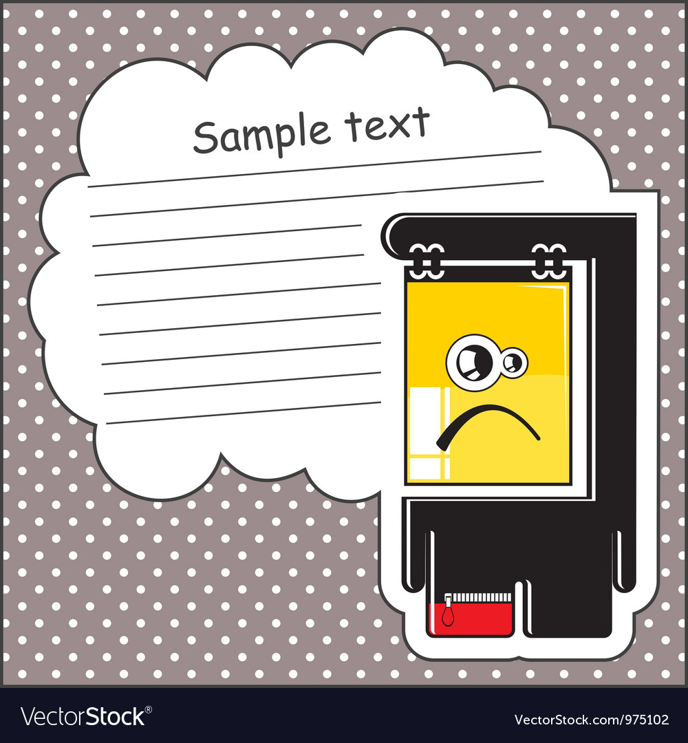 Monster with message cloud