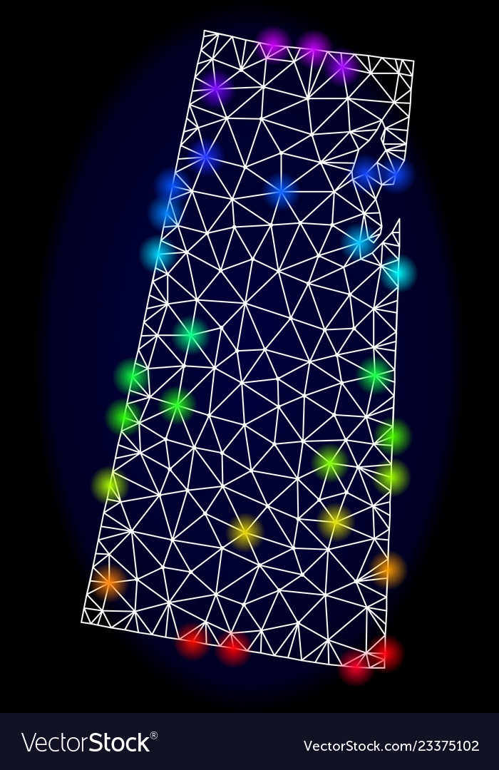 Polygonal carcass mesh map of saskatchewan