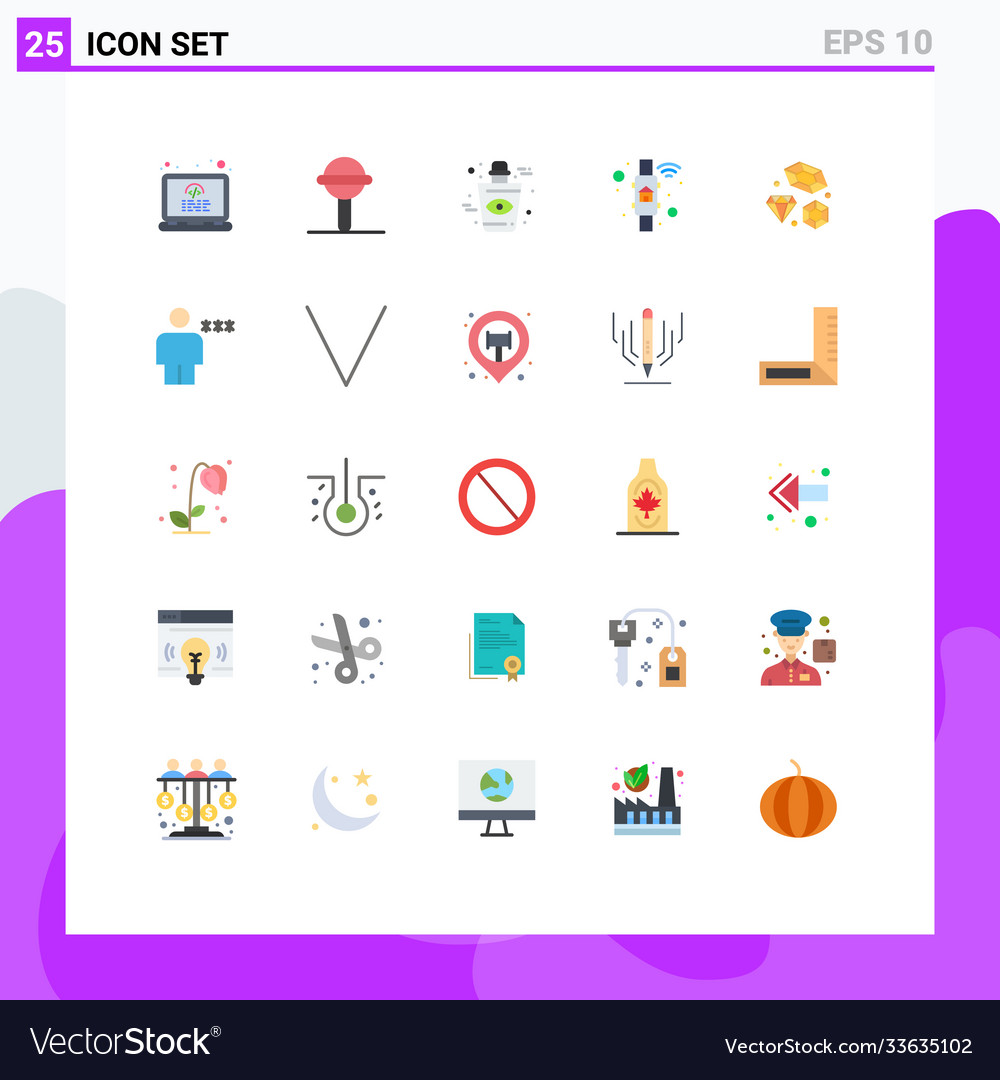 Set 25 modern ui icons symbols signs