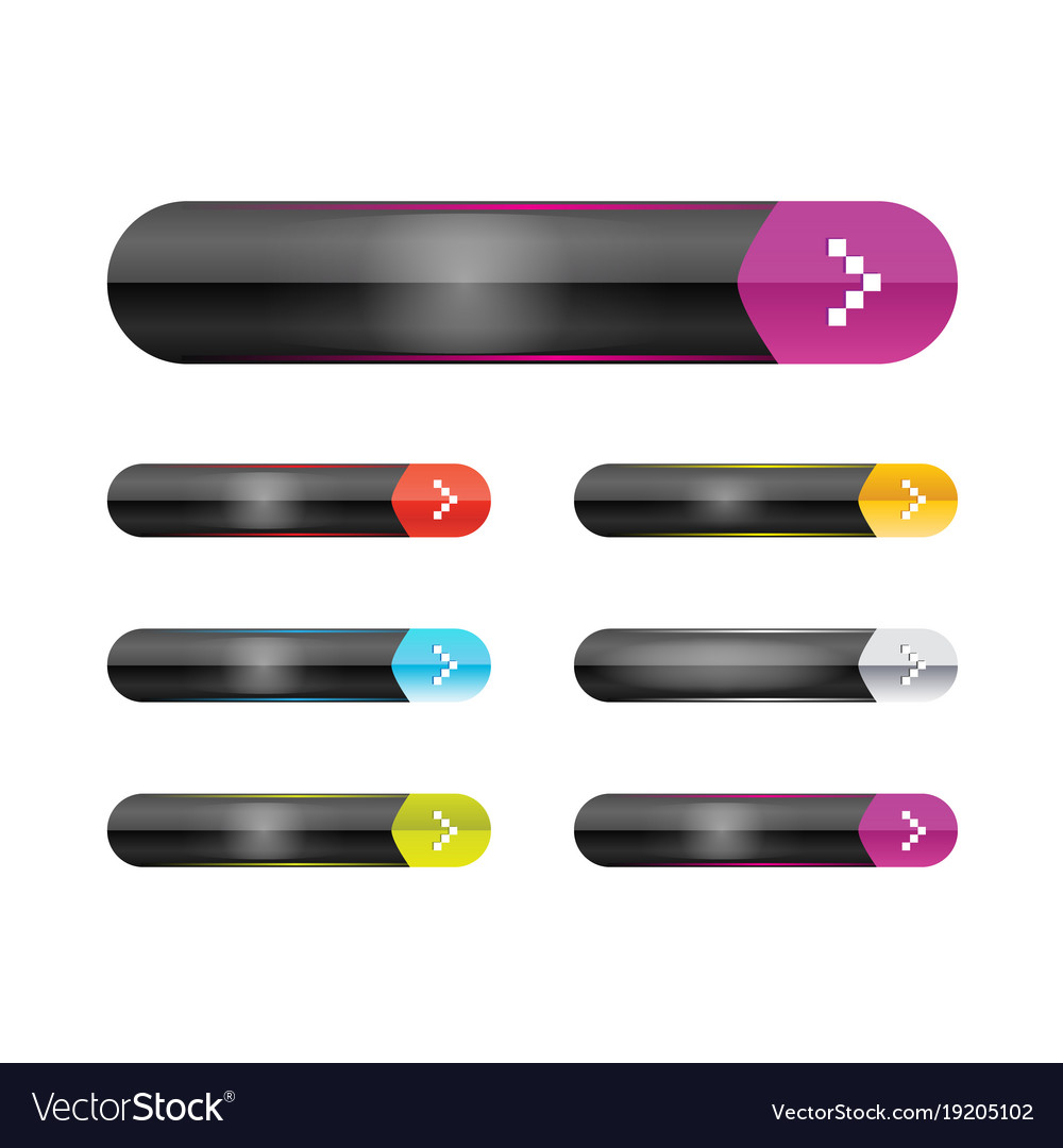 Web menu buttons set for business site