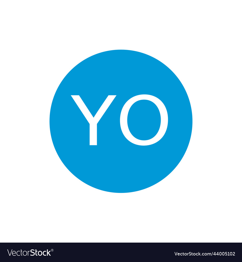 Yobit token yo icon isolated on white background Vector Image