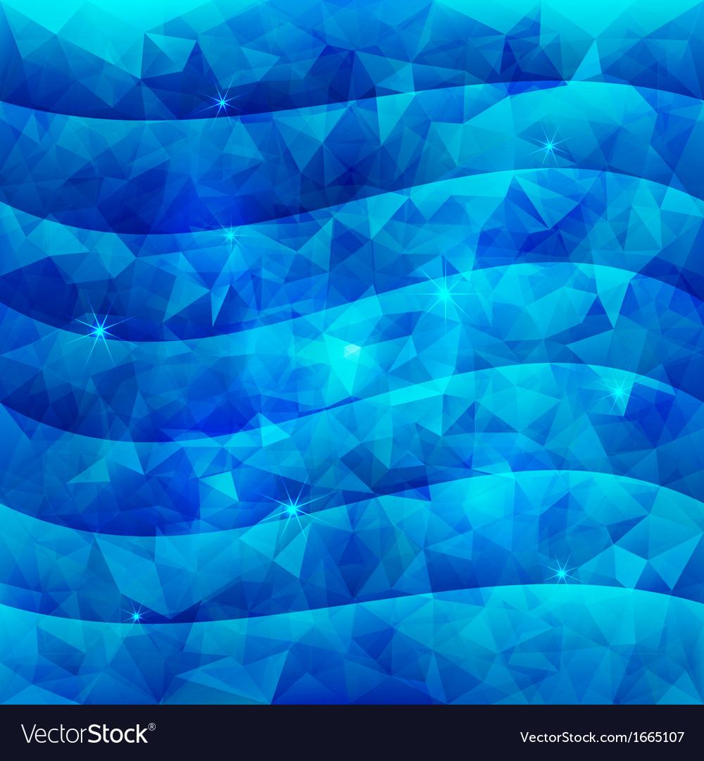 Abstract triangle pattern water background Vector Image