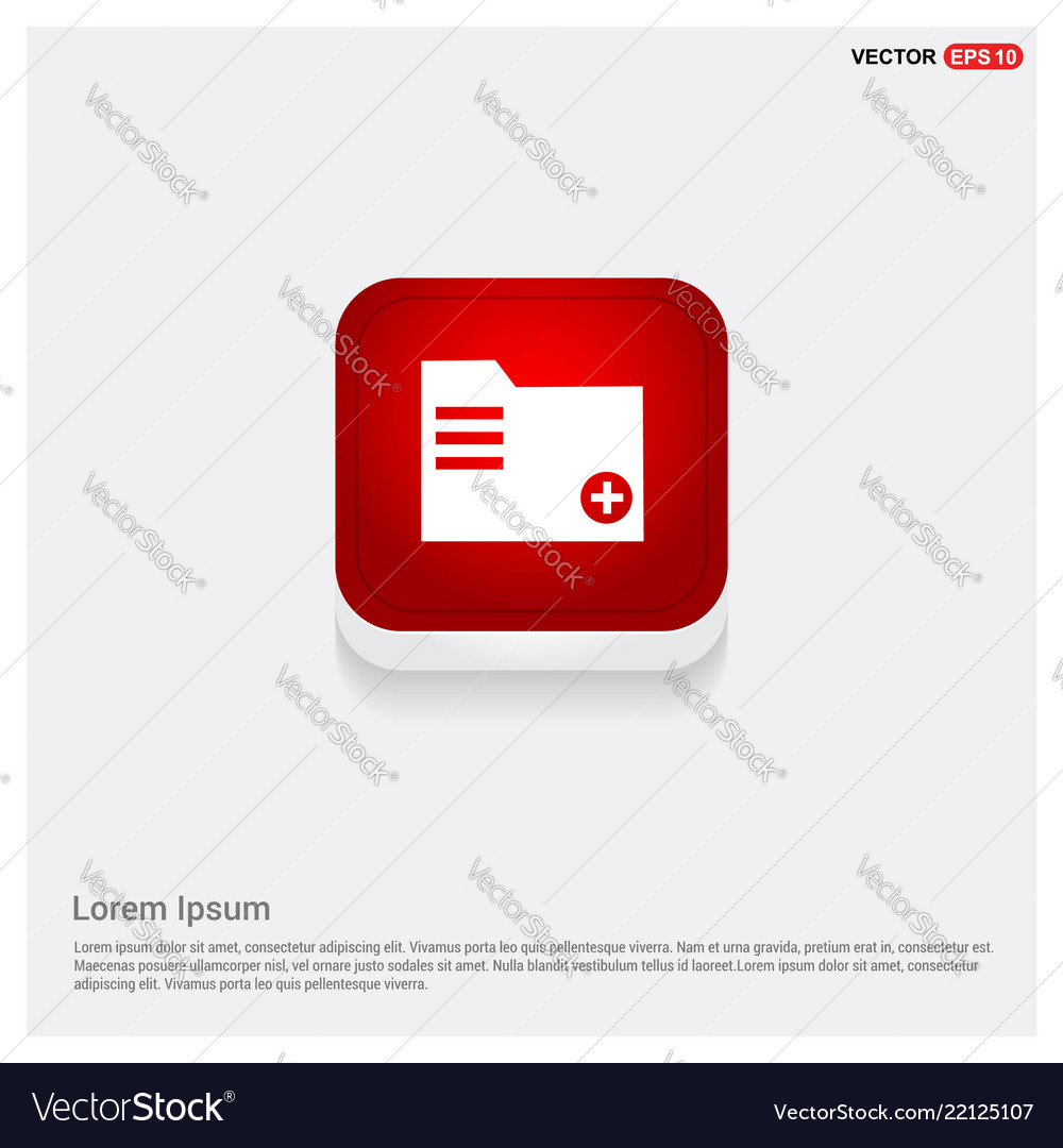 Add folder icon vector image Add folder icon