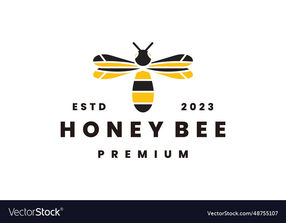 Honey bee Royalty Free Vector Image - VectorStock