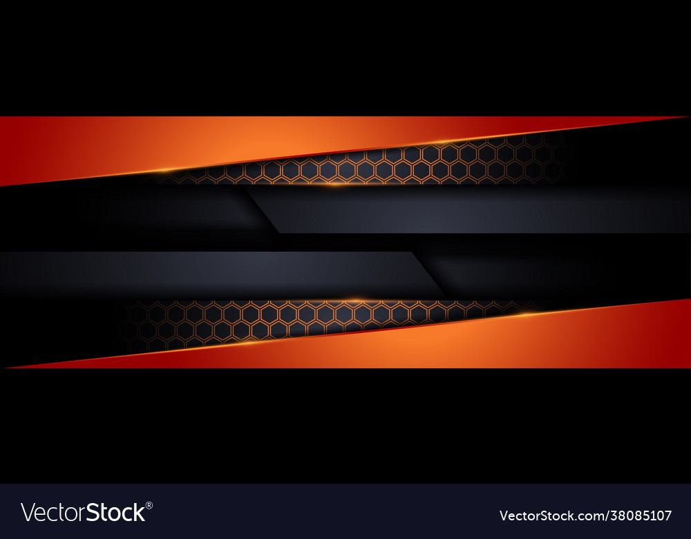 Modern tech dark background with orange shape