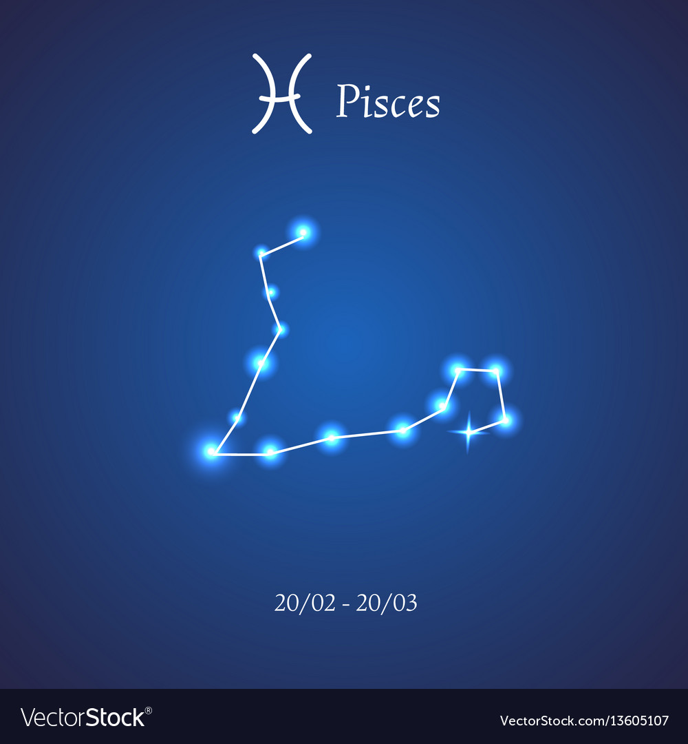 Zodiac Constellation Pisces Fish Royalty Free Vector Image Zodiac Constellation Pisces Fish Royalty Free Vector Image