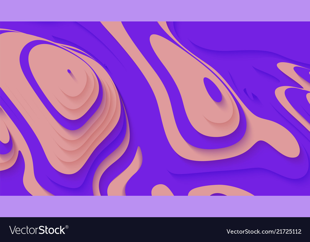 Abstract violet paper cut terrain sclices