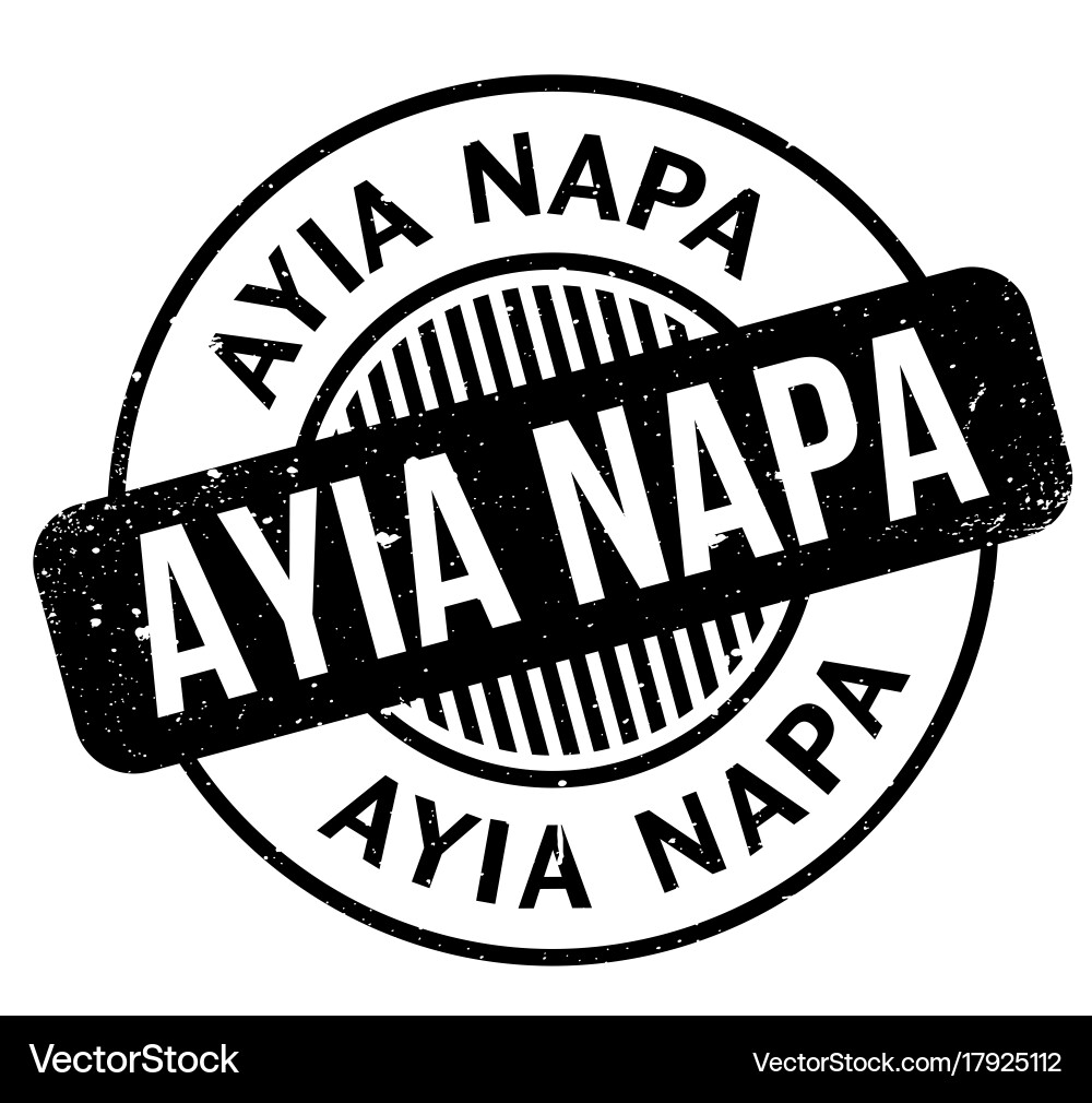 Ayia napa rubber stamp Royalty Free Vector Image