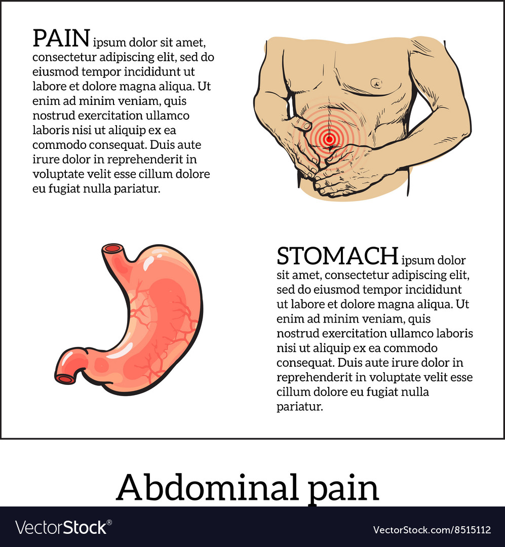 Concept of health problems stomach illness