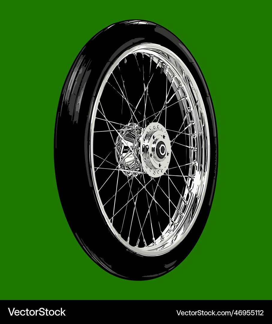 Motorcycle tires template for graphic design Vector Image