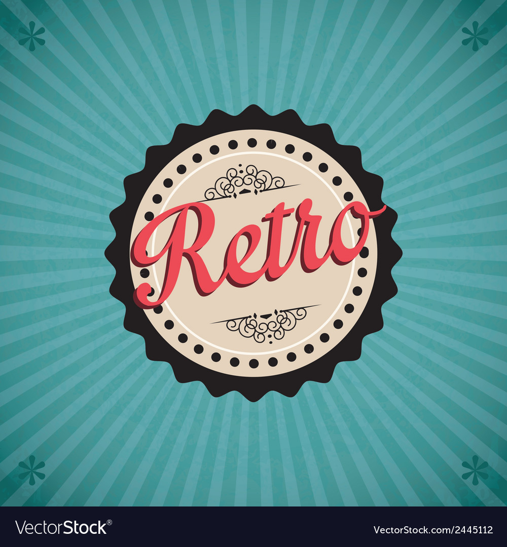 Retro icons Royalty Free Vector Image - VectorStock