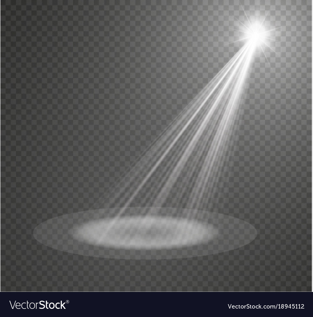 Spotlight light effectlight beam isolated