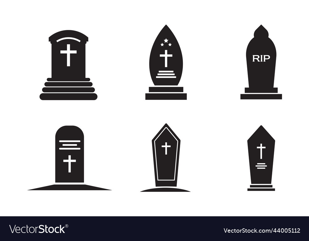 Tomb Icon Template Royalty Free Vector Image - Vectorstock