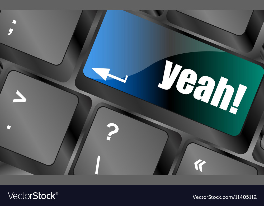 Yeah word on computer keyboard key