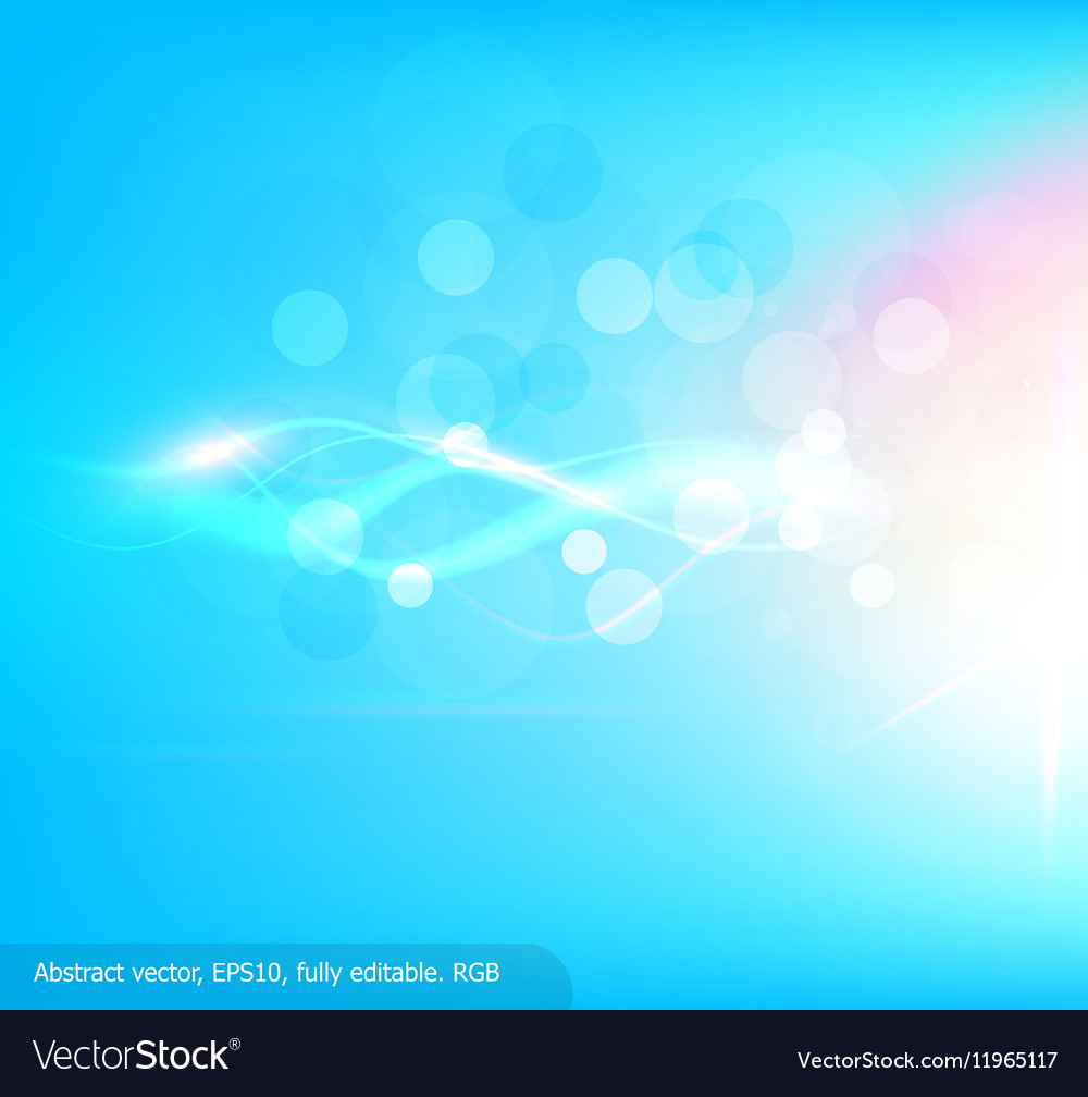 Bright blue background with curved white lines